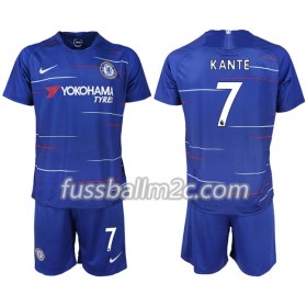 Fußballtrikots Chelsea KANTE 7 Kinder Heim Trikotsatz 2018-2019